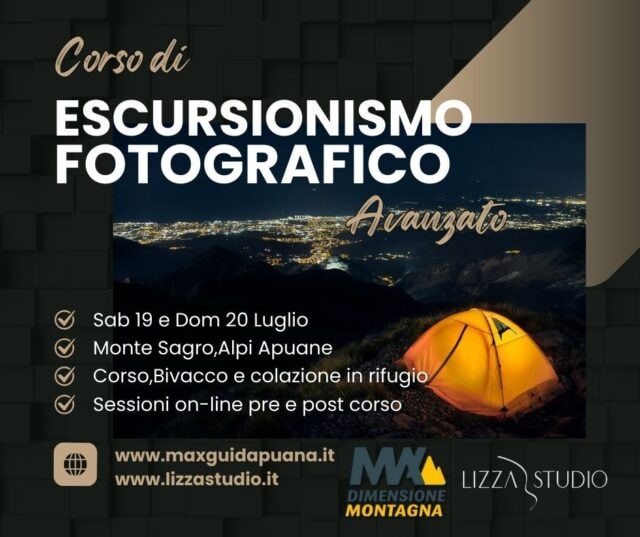 Corso escursionismo fotografico avanzato
