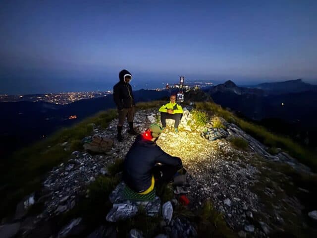 Trekking Notturno, Salita, Bivacco, Alba sul monte Corchia (10)