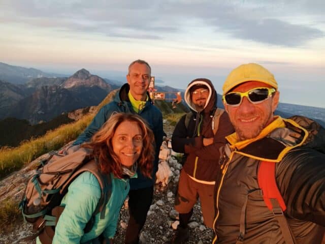 Trekking Notturno, Salita, Bivacco, Alba sul monte Corchia (3)